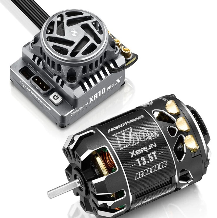 Hobby Wing XR10 Pro G3x Esc with 13.5 V10 G4R motor