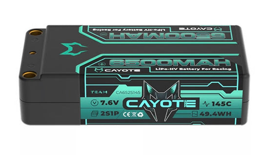 Cayote 2s 145c 6500mah Shorty Pack