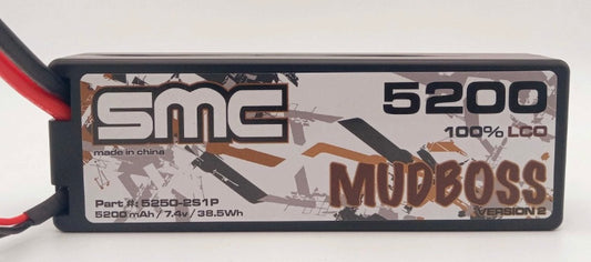 SMC Mudboss 7.4v 2s 5200mah Lipo Battery